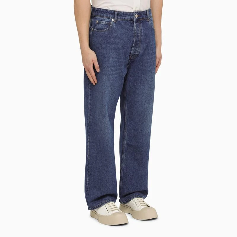 AMI Blue regular denim jeans 3