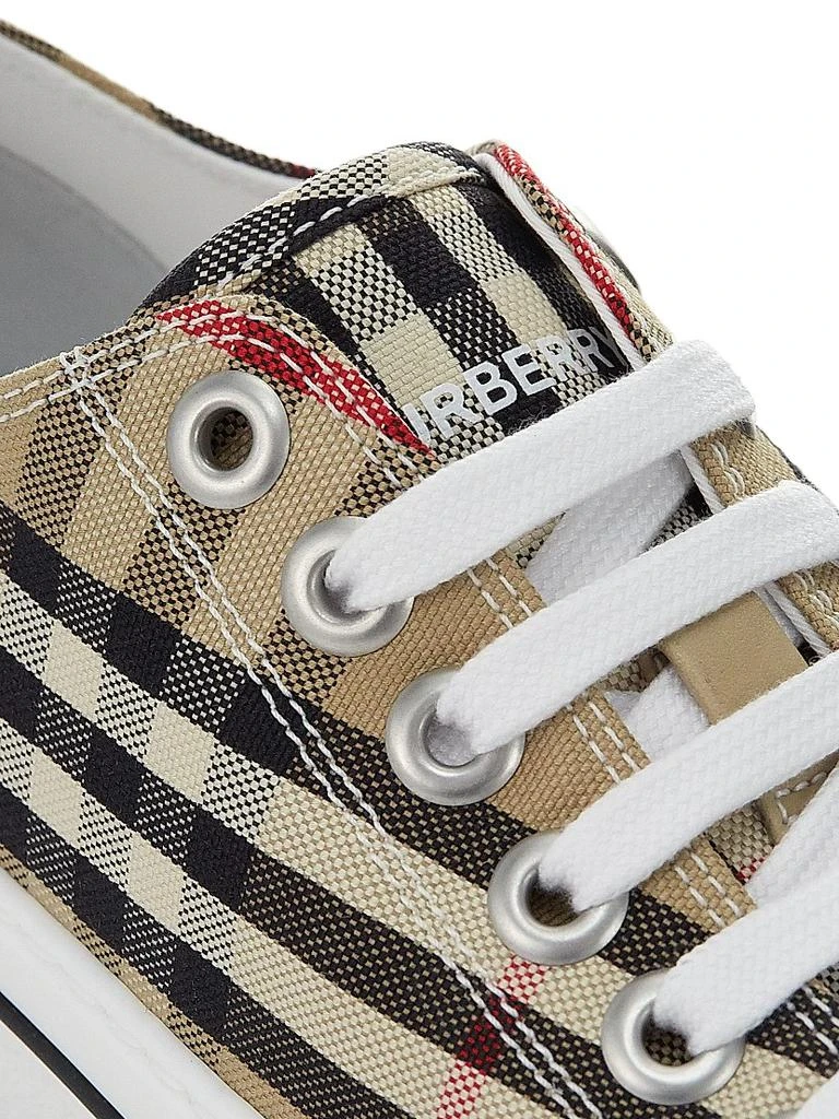 Burberry Check Cotton Logo Sneakers 6