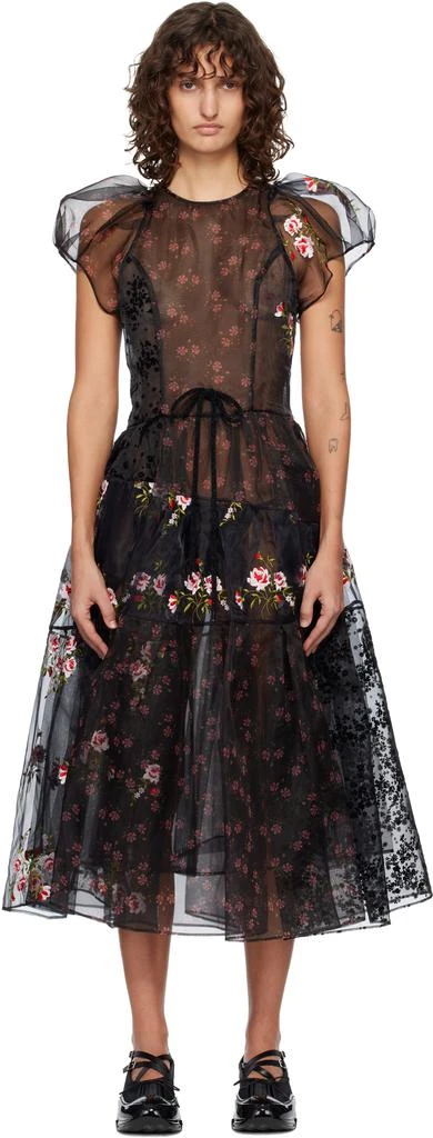 knee length dresses for ladies Milly Simone Strapless Midi Dress - Multi