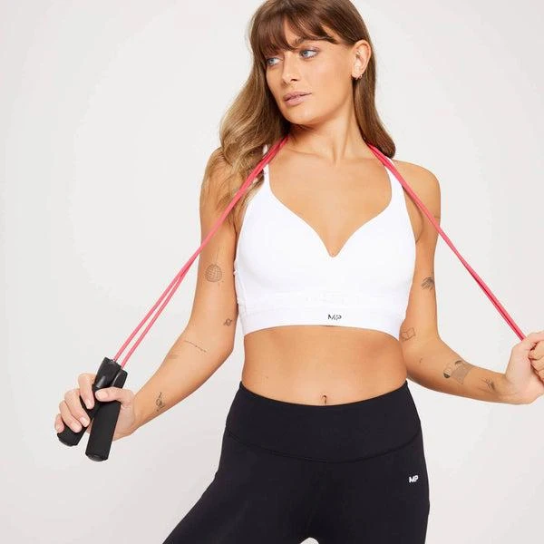 Myprotein MP Women's High Support Moulded Cup Sports Bra - White 4