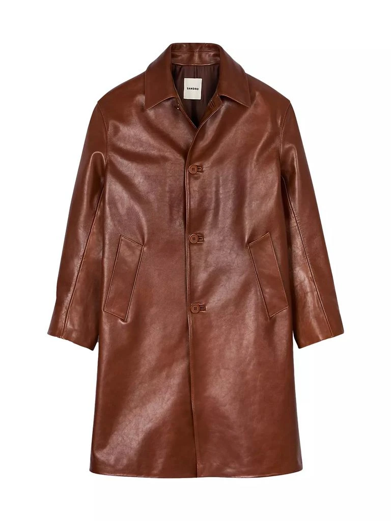 Sandro Leather Mac Coat 1