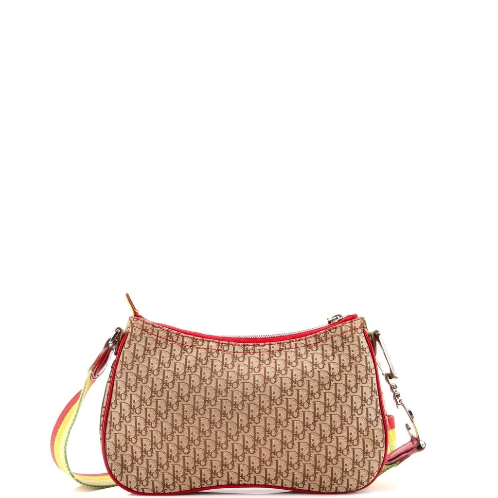 Dior Vintage Rasta Saddle Messenger Bag Diorissimo Canvas Medium 3