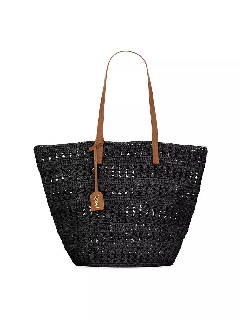 Saint Laurent Panier Medium Bag in Raffia Tote Bag