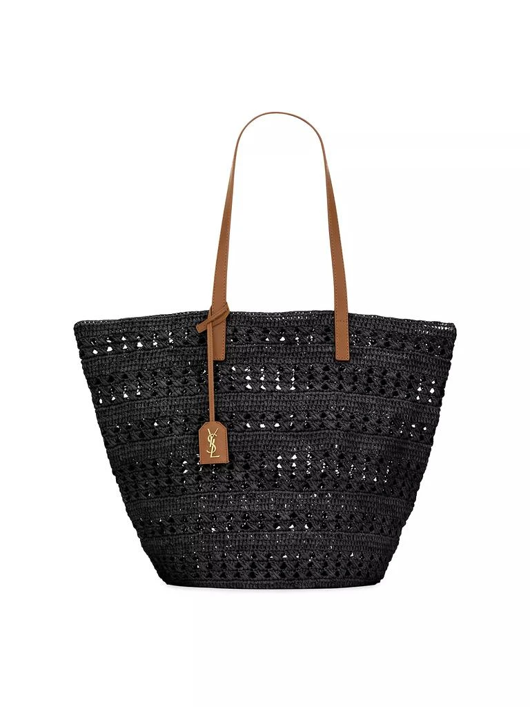 Saint Laurent Panier Medium Bag in Raffia Tote Bag 1