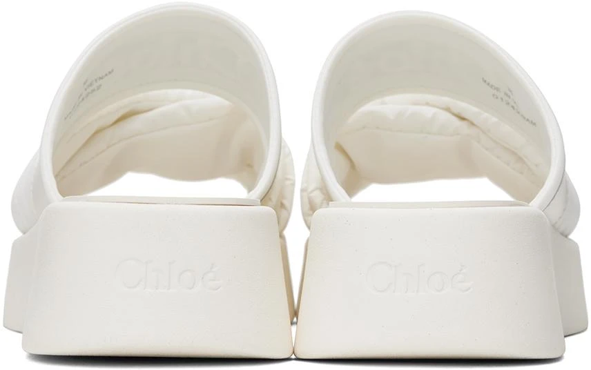 Chloé White Mila Sandals 2