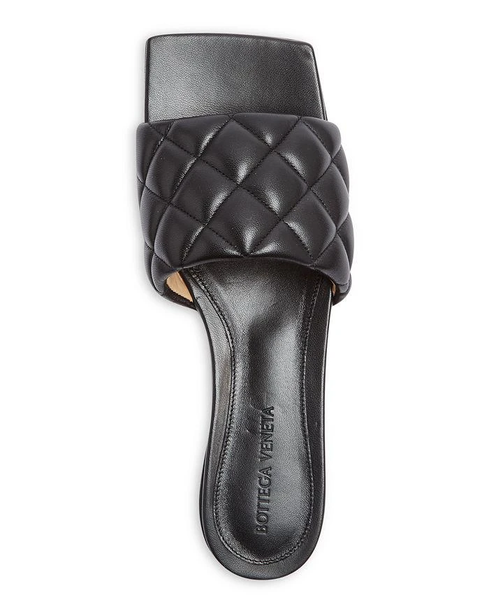 Bottega Veneta Women's Square Toe Quilted Slide Sandals 3