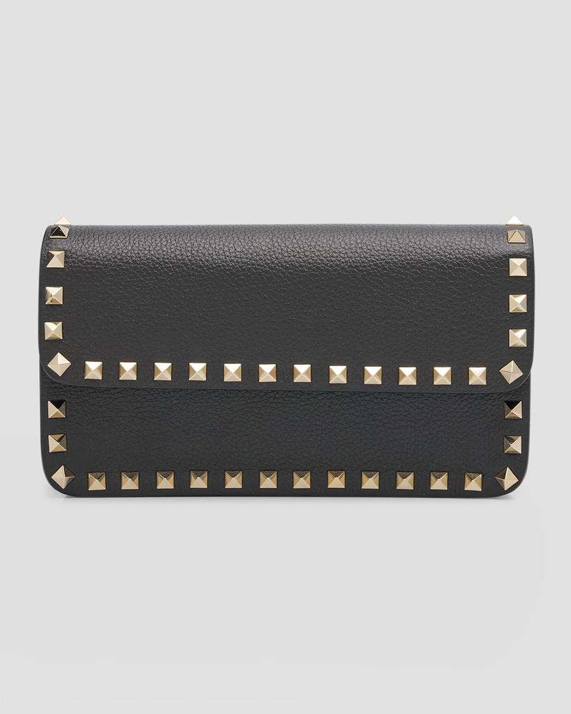 Valentino Garavani Rockstud Leather Wallet on Chain