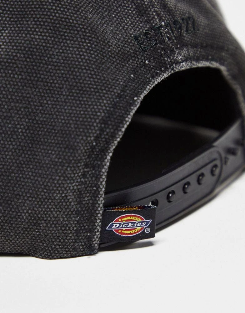 DICKIES Dickies hardwick duck canvas baseball cap in black 2