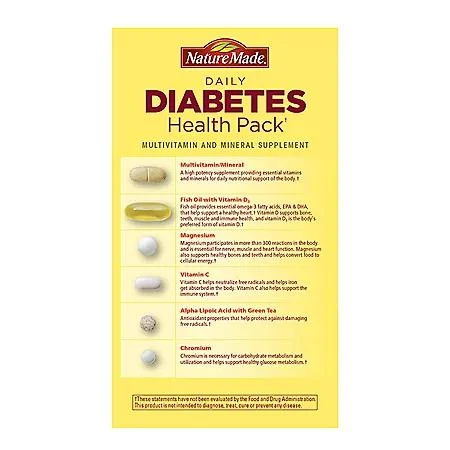 Nature Made Nature Made Daily Diabetes Health Pack Dietary Supplement 60 pk. 4