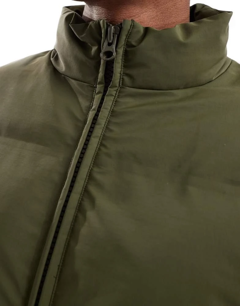 ASOS ASOS DESIGN cropped puffer jacket in green 3