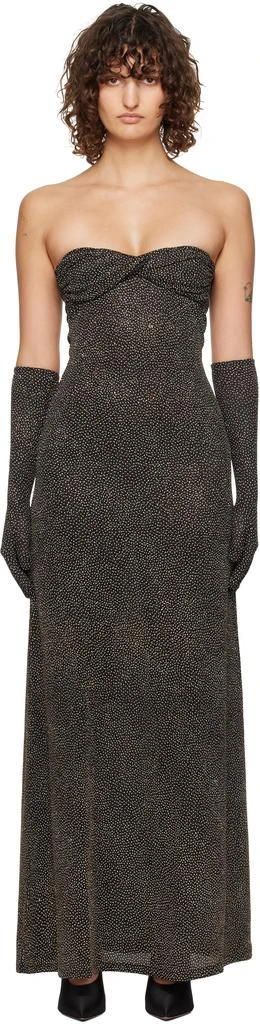 Beaufille Black & Gold Anise Maxi Dress 1