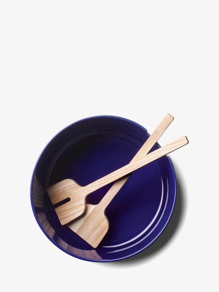 LSA International Collective salad bowl & ash* servers Ã¸26cm cobalt 2