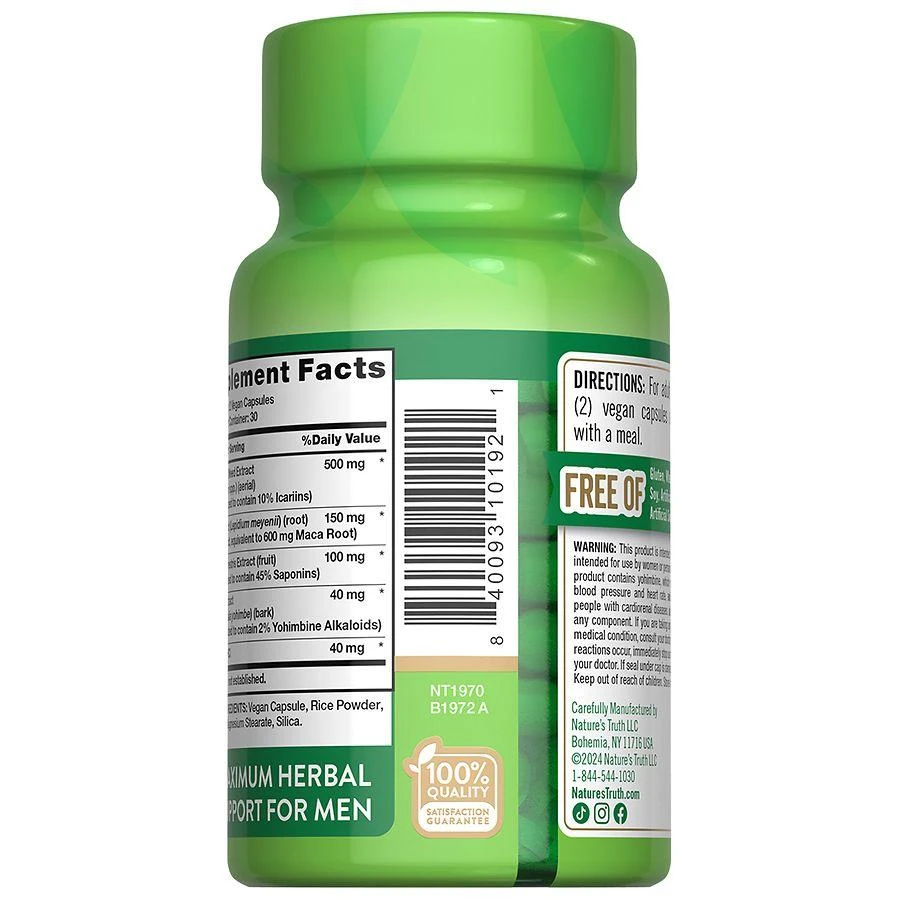 Nature's Truth Horny Goat Weed Capsules 4