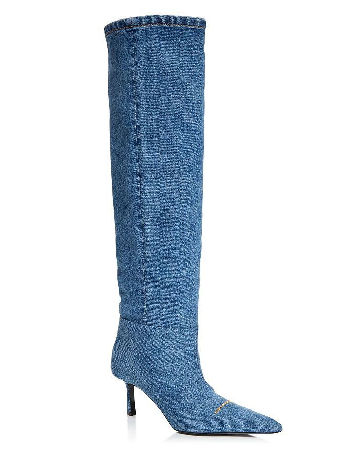 Alexander Wang Women's Viola Denim Slouch Boots 1
