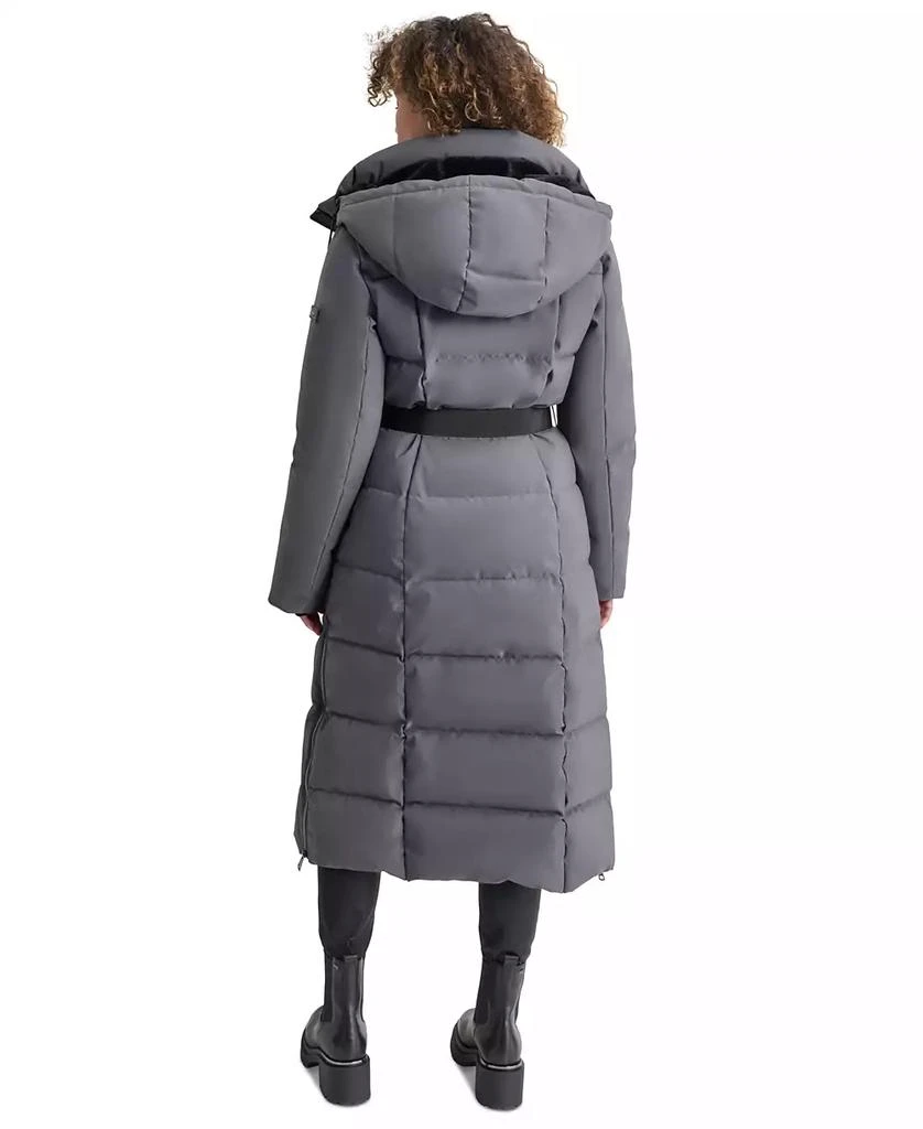 Womens Maxi Belted Hooded Puffer Coat – On Sale Now with Up to 59