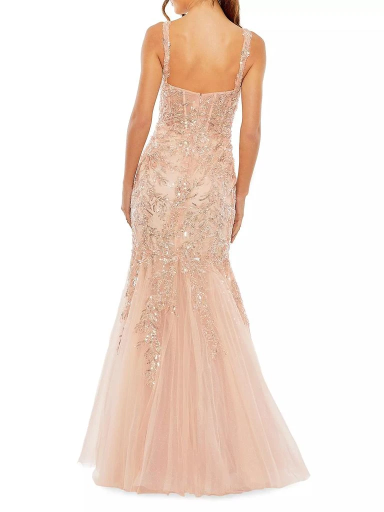 Mac Duggal Embellished Tulle Corset Trumpet Gown 2