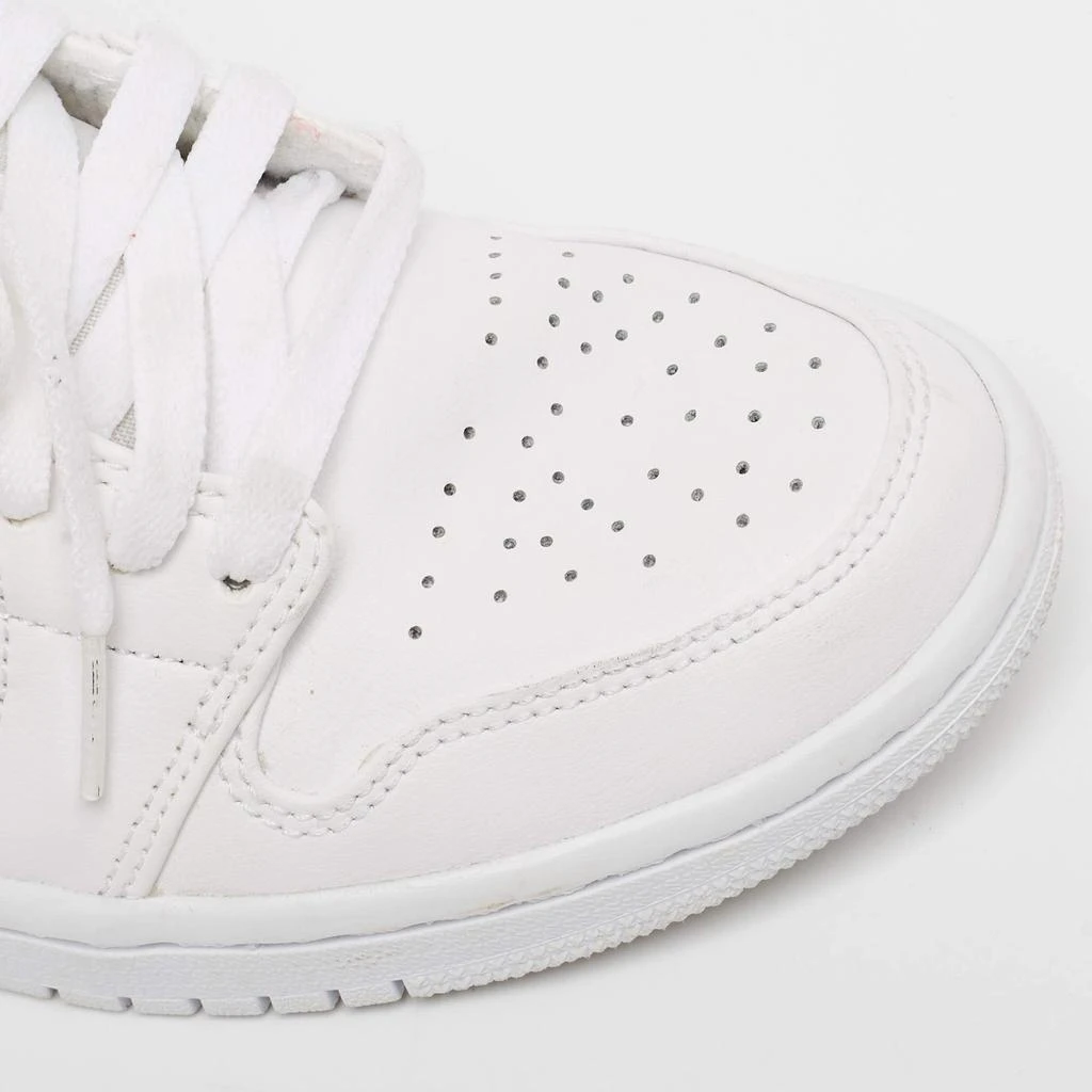 Jordan Air Jordans White/Red Leather Air Jordan 1 White Red Sneakers Size 37.5 8