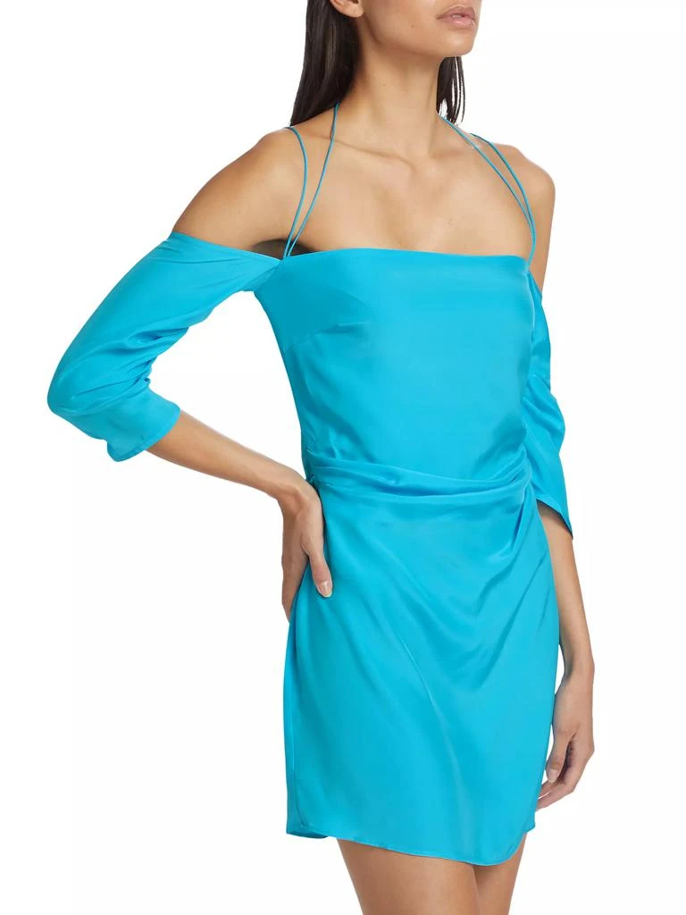 Gauge81 Samanca Silk Draped Minidress 4