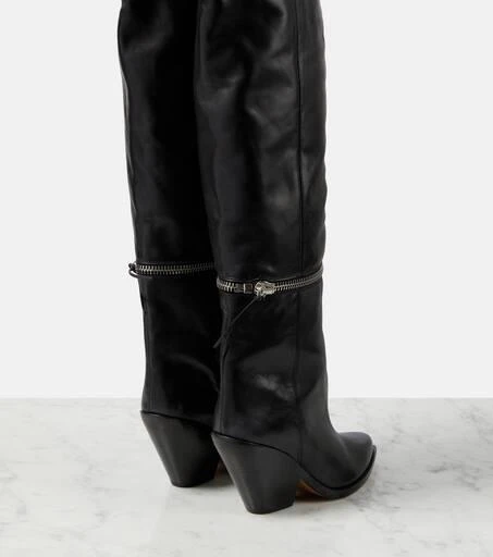 Isabel Marant Lelodie leather over the knee boots 2