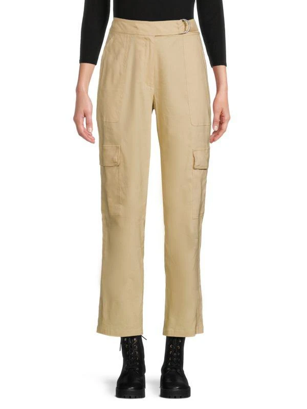 Jonathan Simkhai Carolina Linen Blend Cargo Pants 1