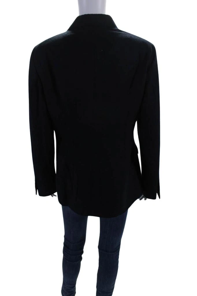 Salvatore Ferragamo Womens Double Breasted Jacket Black Wool 4