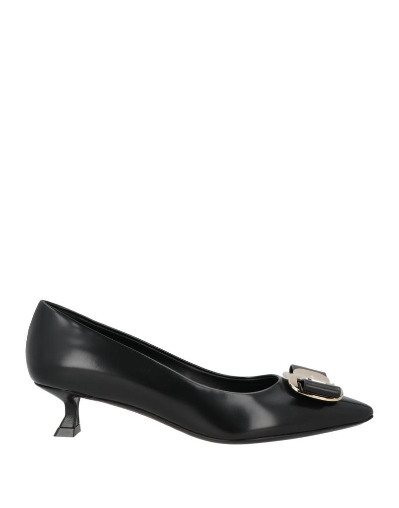 Salvatore Ferragamo Ferragamo Vara Manta Leather Pump - High