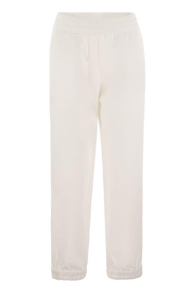 パンツ BRUNELLO CUCINELLI Track trousers in light cotton fleece Brunello Cucinelli Brunello Cucinelli Track Trousers In