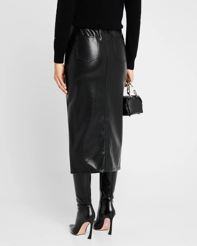 Cinq a Sept Tana Faux-Leather Skirt 3