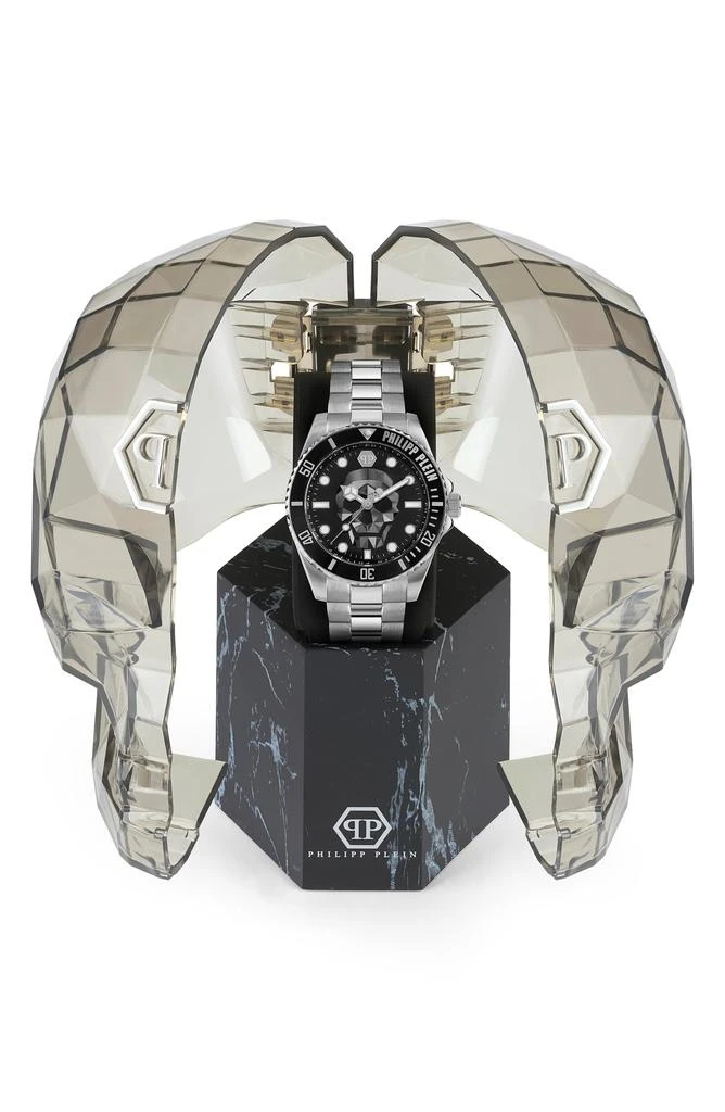 Philipp Plein The $kull Carbon Fiber Dial Bracelet Watch, 44mm 5