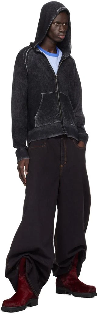 Eckhaus Latta Burgundy Stacked Boots 5