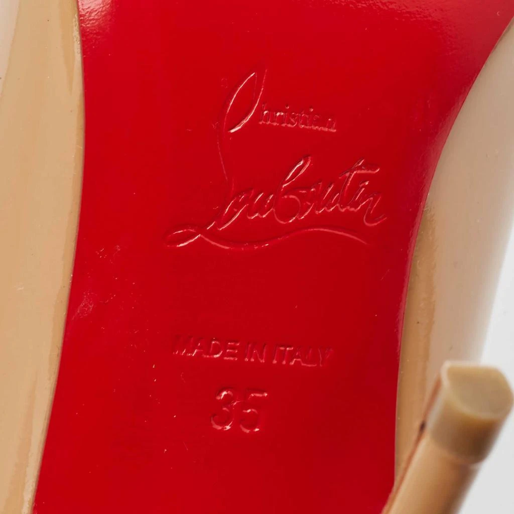 Christian Louboutin Christian Louboutin Beige Patent Simple  Pumps Size 35 8