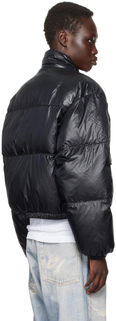 【関税込み】OUR LEGACY ブラック Inhale Puffa ジャケット OUR LEGACY: Black Inhale Puffa Jacket | SSENSE