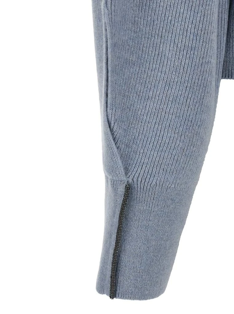 Brunello Cucinelli Brunello Cucinelli Monile Embellished Ribbed Jumper 3