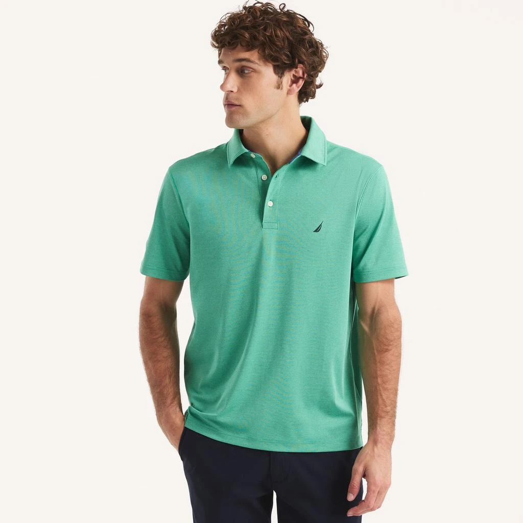 Nautica Mens Classic Fit Interlock Polo 1