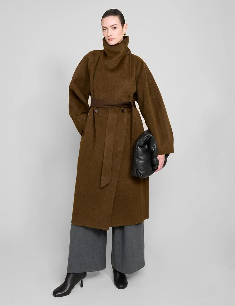 Pixie Market Brown Cocoon Coat 6