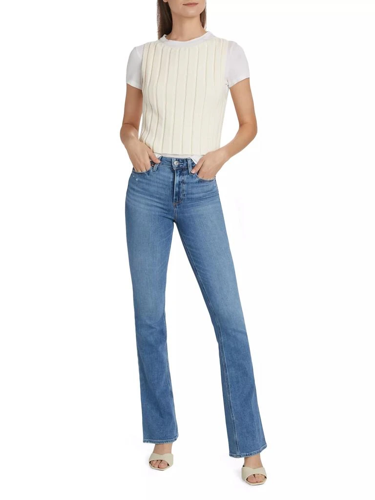 Paige Laurel Canyon High-Rise Straight-Leg Jeans 2