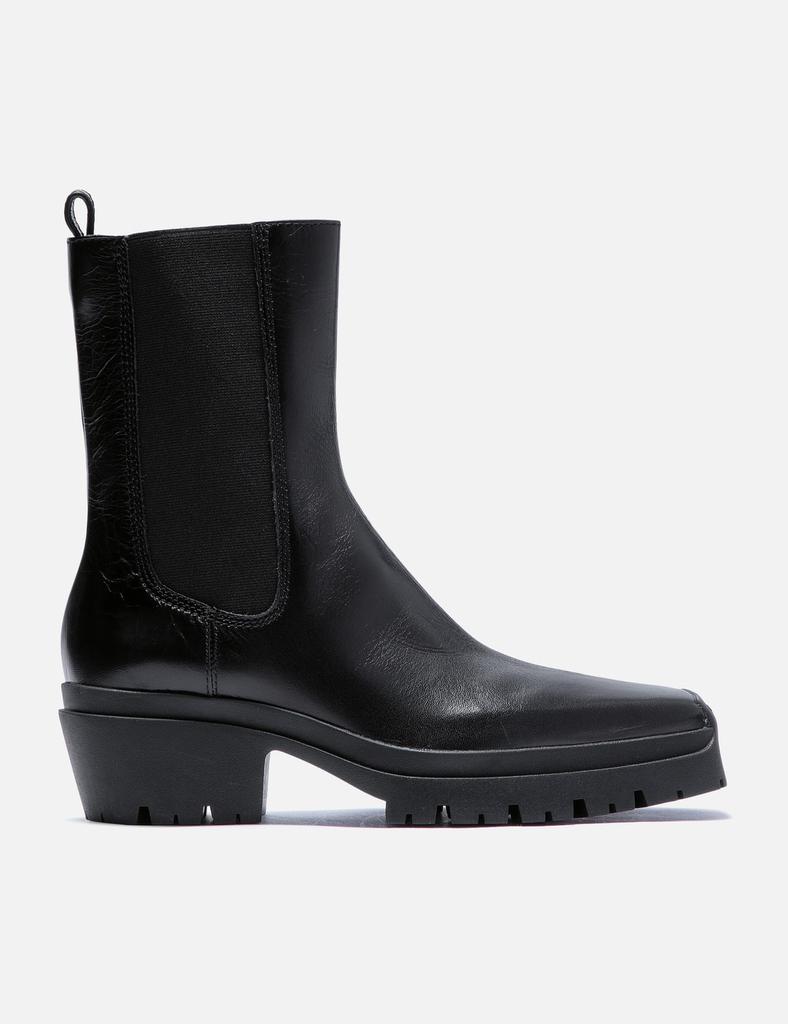 Alexander Wang Black Throttle Leather Ankle Boots - Shoes