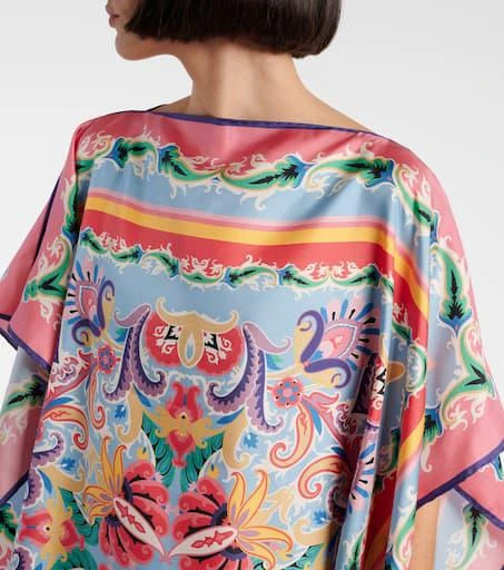 ETRO Printed silk foulard top 4