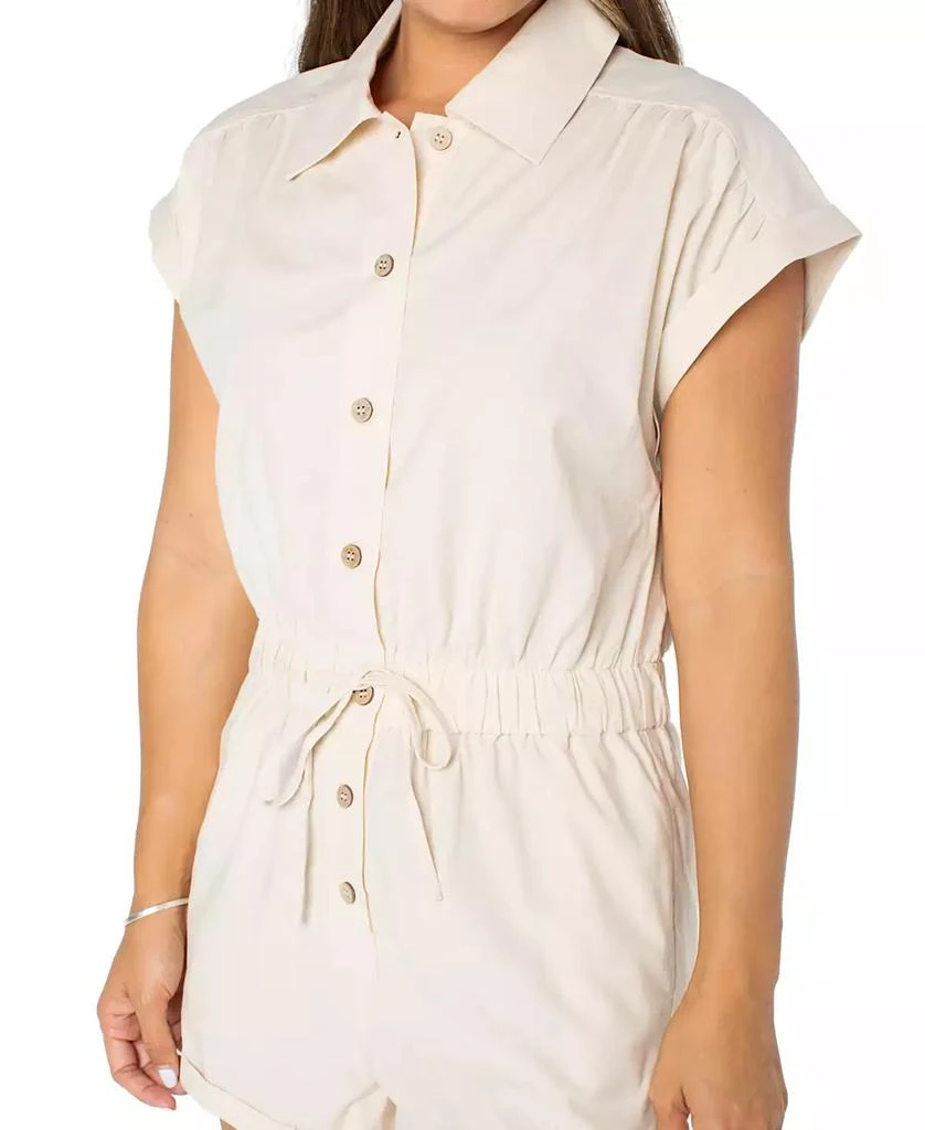 Celebrity Pink Juniors' Button-Front Romper 3