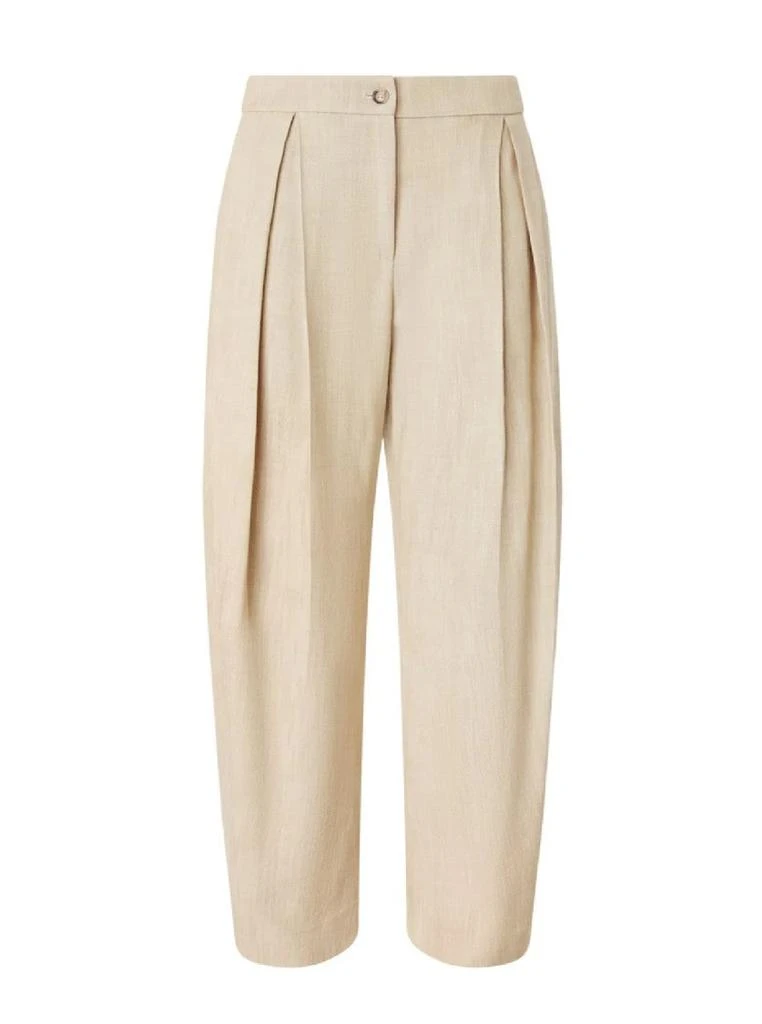 PINKO High-Waisted Trousers With Pleated Front 1