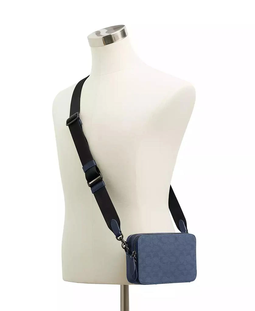 Coach Men's Charter 19 In Signature Canvas Jacquard Crossbody 7