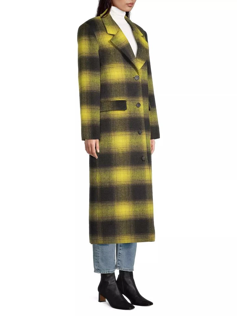 Apparis Alma Faux Wool Plaid Coat 4