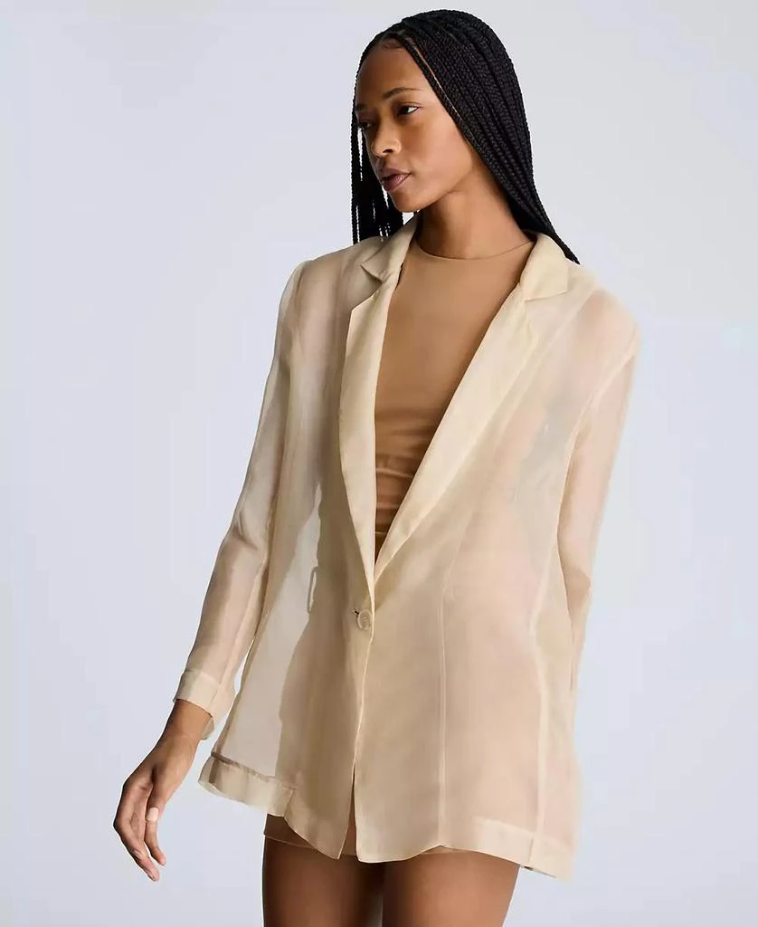 Kenneth Cole Women's Organza Boyfriend Blazer 3