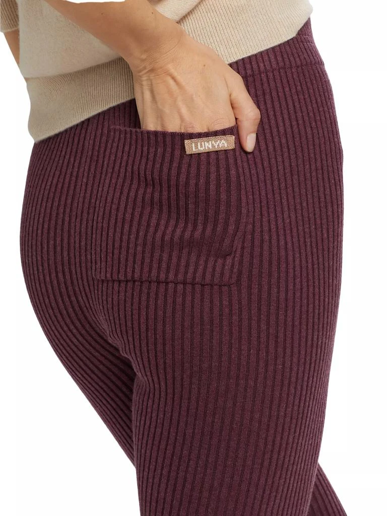 Lunya Cozy Cotton & Silk-Blend Rib-Knit Leggings 6