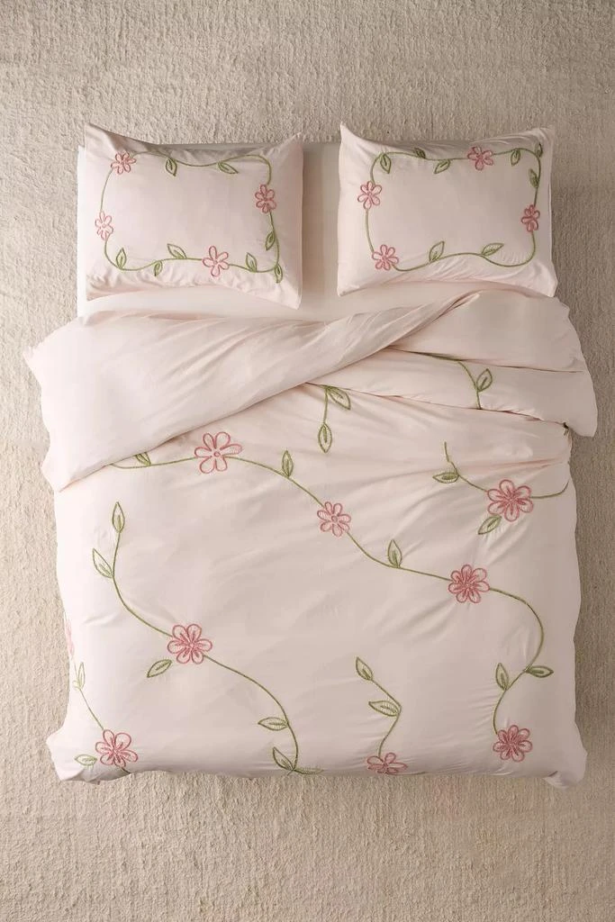 Urban Outfitters Falling Vines Floral Duvet Cover 3