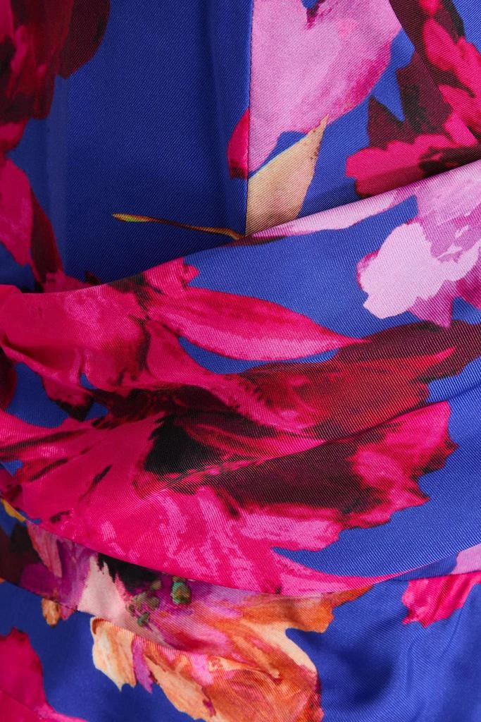 NICHOLAS Wrap-effect floral-print twill maxi dress 4