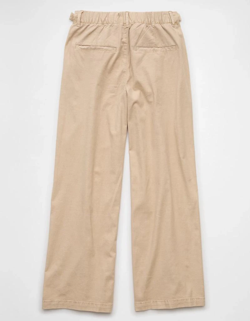 AE AE Stretch Linen-Blend High-Waisted Wide-Leg Trouser 4