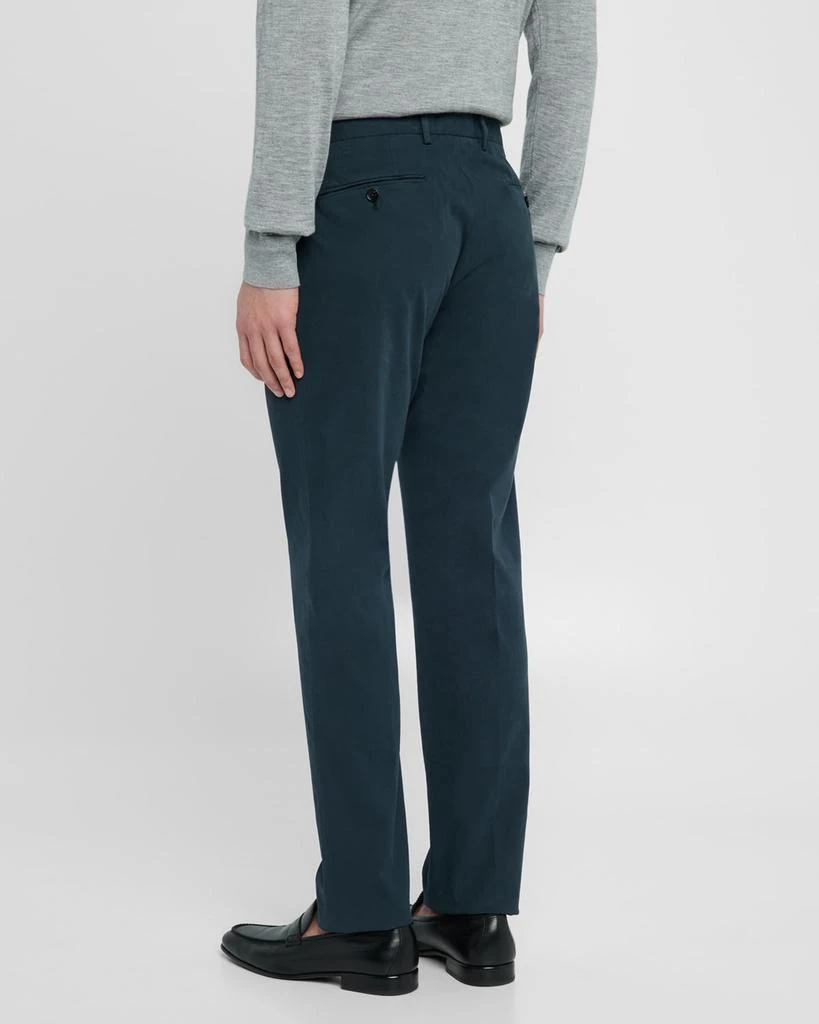 Zegna Men's Straight Fit Flat-Front Pants 3