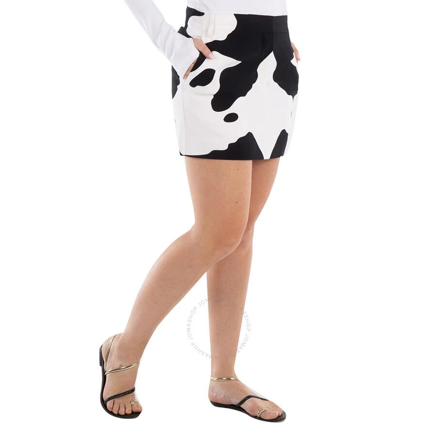 Burberry Monochrome Cow Print Mini Skirt 2