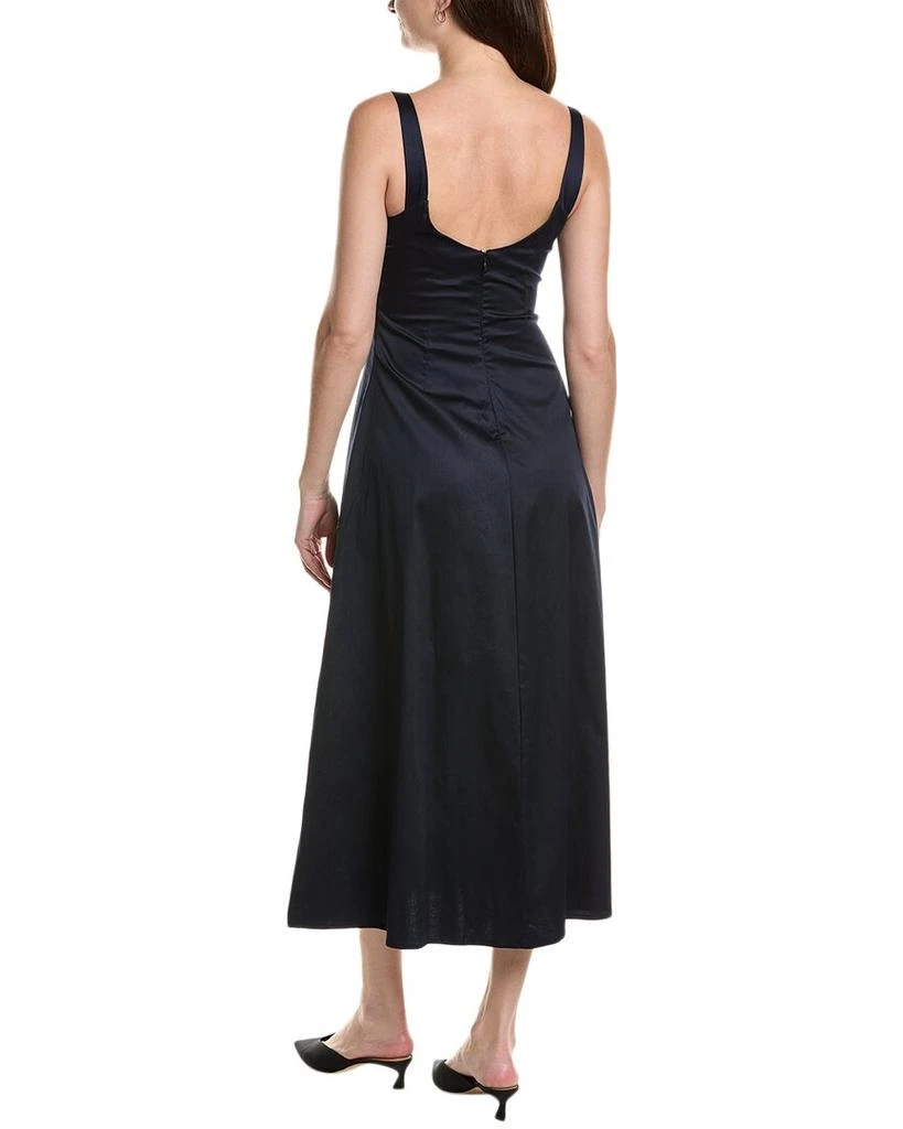 WeWoreWhat Ruched Cup Button Midi Dress 2
